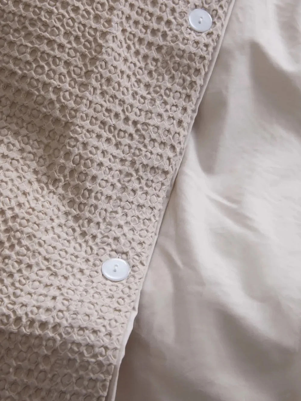 Quince Organic Luxe Honeycomb Duvet Cover Set - Home Bedding